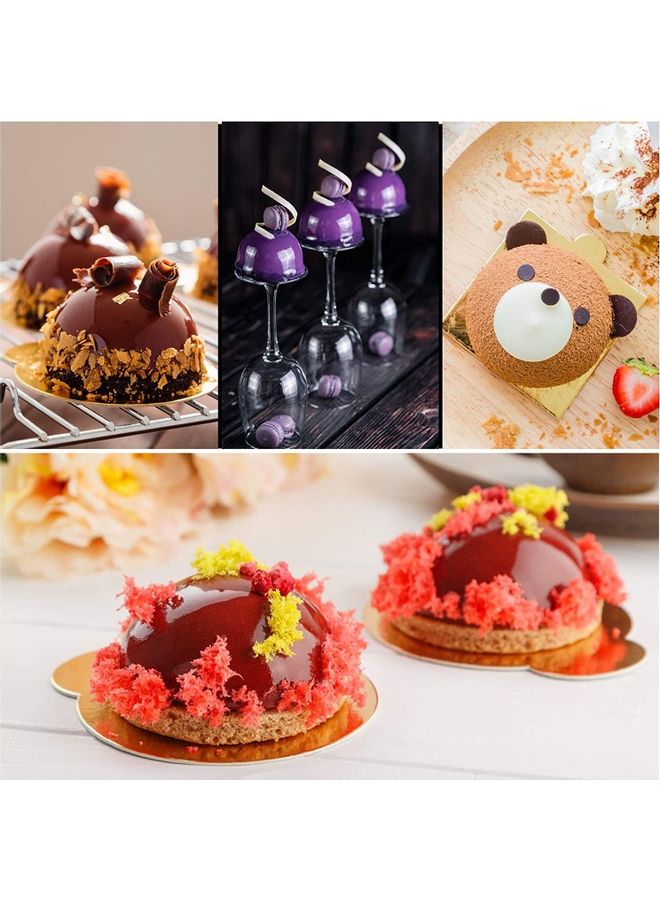 XiuWoo Silicone Mold/ Bite Sized Chocolate Bombs Mold/ Round Dome Half Sphere Mold multicolour one sizecm - Image 4