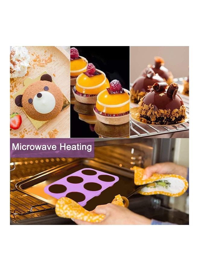 XiuWoo 2_Piece Semi Sphere Silicone Mold And Baking Molds for Making Hot Chocolate Bombs multicolour - Image 5