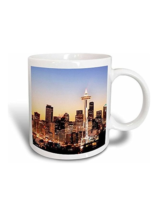 3DROSE Seattle Skyline Richard Duval Magic Transforming Mug Multicolour - Image 1