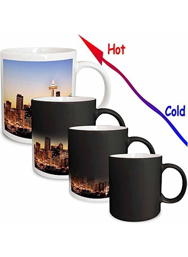 3DROSE Seattle Skyline Richard Duval Magic Transforming Mug Multicolour - Image 2