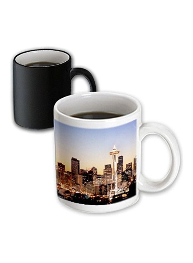 3DROSE Seattle Skyline Richard Duval Magic Transforming Mug Multicolour - Image 3