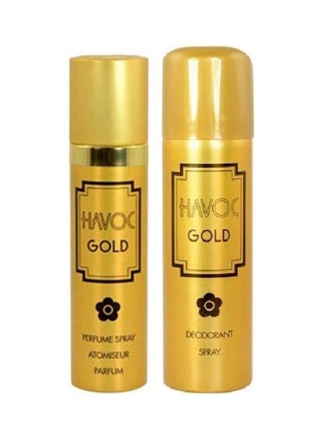 HAVOC Gold Gift Set Perfume Spray: 75, Deodorant: 200ml - Image 1
