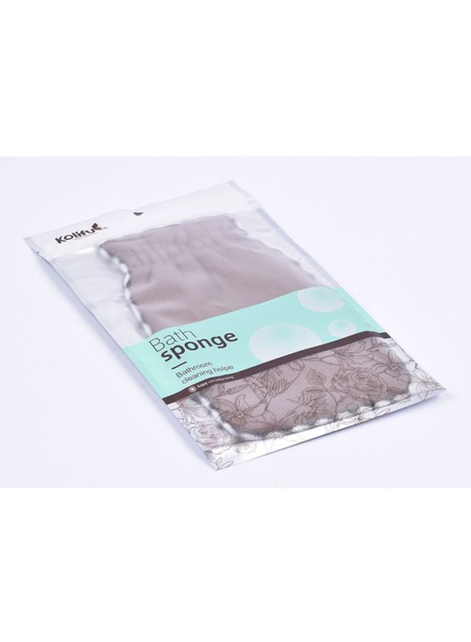 Home Concept Foam Bath Shower Sponge Brown 30x18x2centimeter  - Image 2