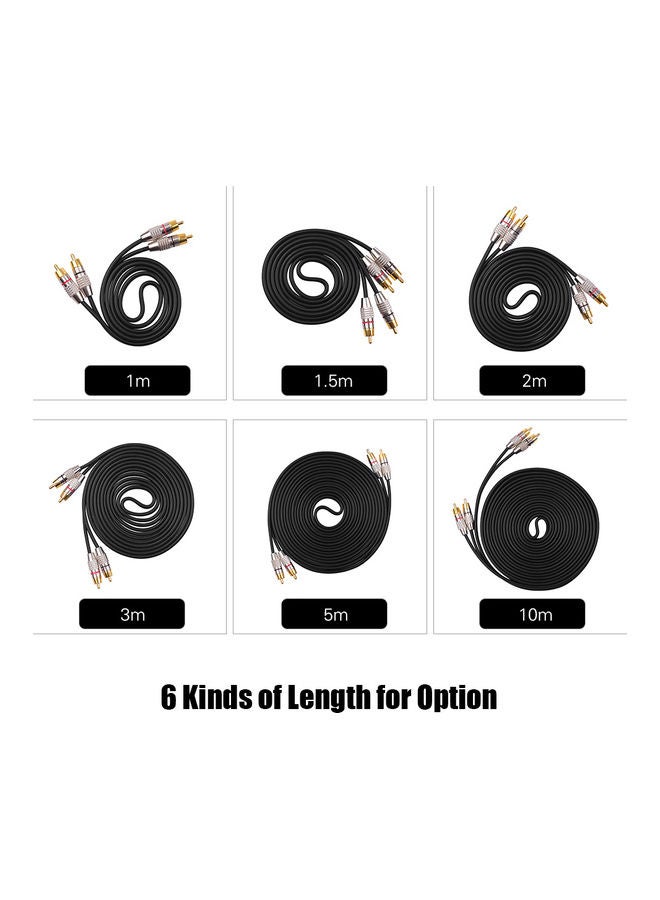 2RCA To 2RCA Stereo Audio Cable - 1.5m - Image 4