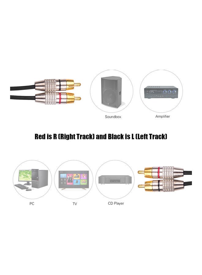 2RCA To 2RCA Stereo Audio Cable - 1.5m - Image 5