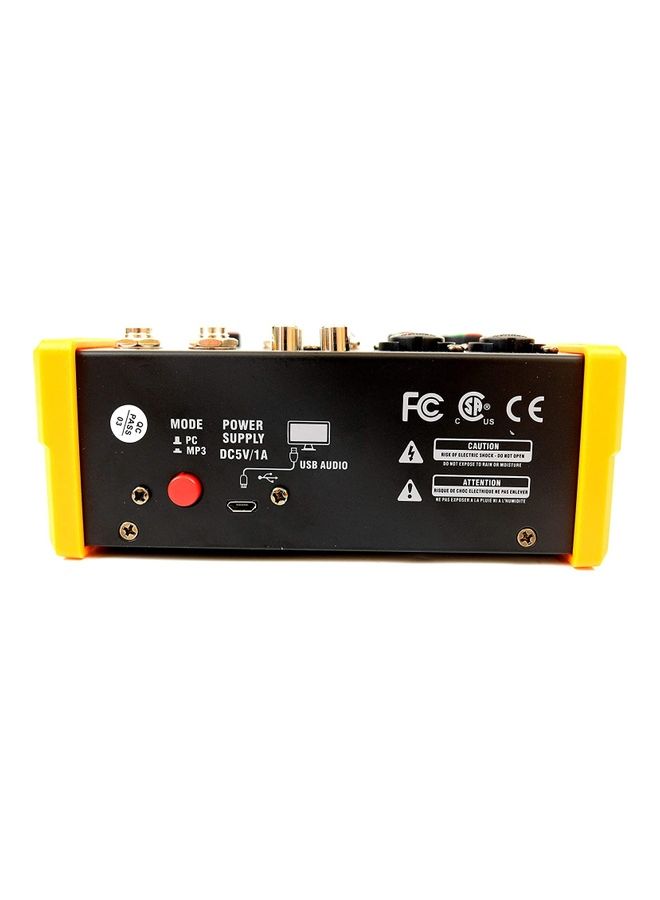 Mike Music - 4 Channels Audio Mixer With Sound Mixing Console4 Channels Audio Mixer With Bluetooth Record - Image 1