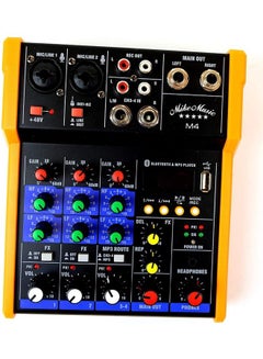 4 Channels Audio Mixer With Sound Mixing Console4 Channels Audio Mixer With Bluetooth Record