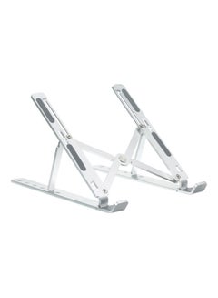 Generic 6-Levels Foldable Laptop Stand With Storage Bag 26x2x6cm Silver  - Image 3