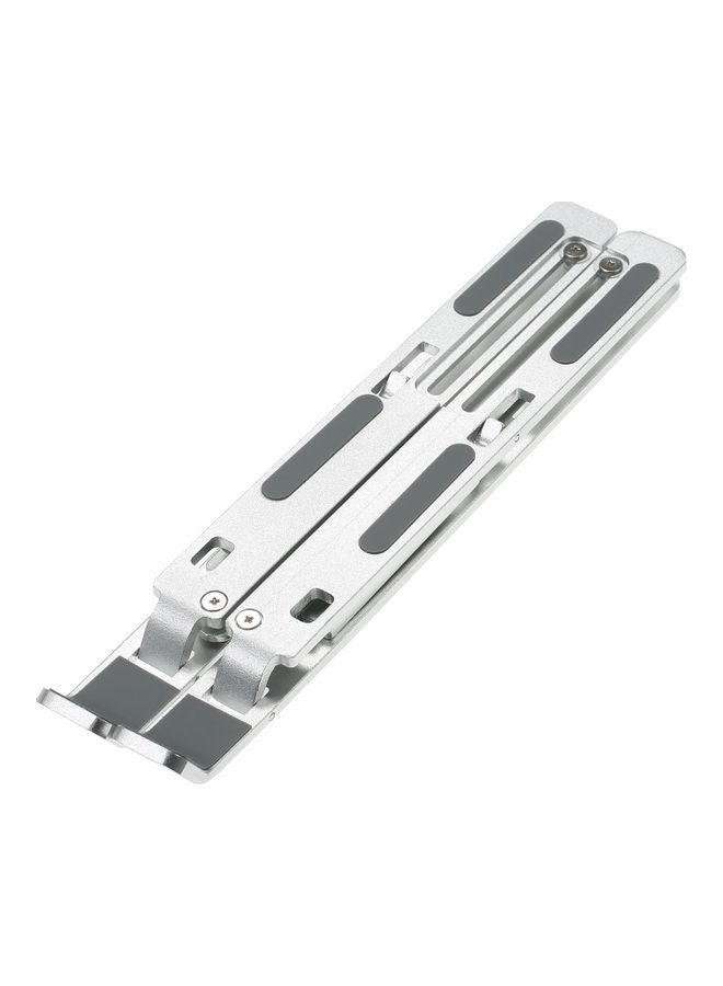 6-Levels Foldable Laptop Stand With Storage Bag 26x2x6cm Silver  - Image 4