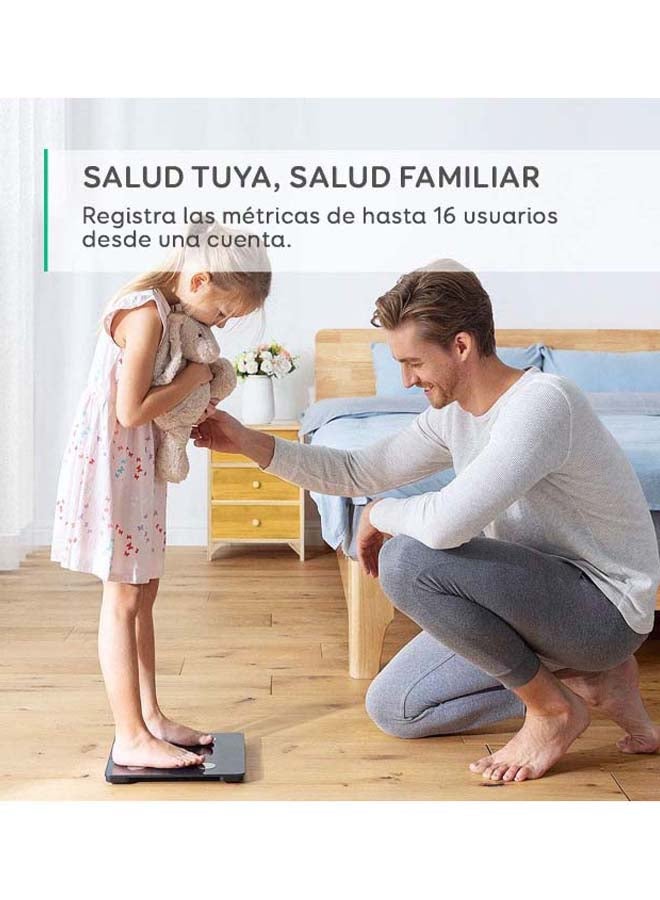 إيوفي - ميزان C1 الذكي يعمل بتقنية البلوتوث، لون أزرق/ أسود - Image 1