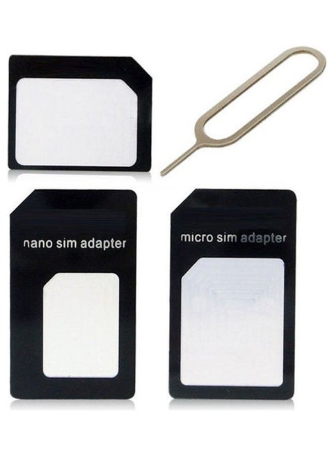 Micro Sim 3 in 1 Adapter Black