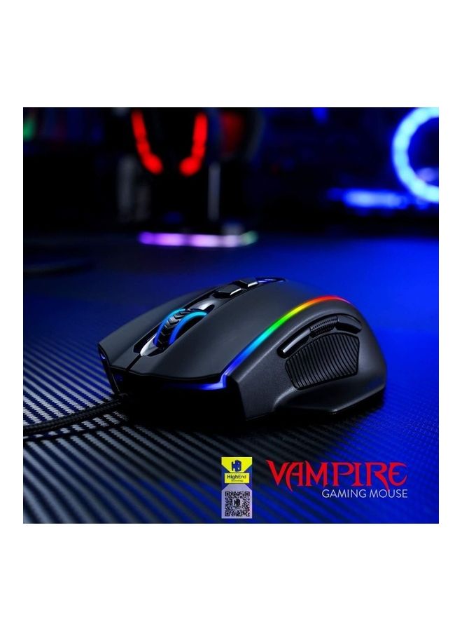 M720-RGB Vampire RGB Gaming Mouse, 10,000 DPI Adjustable with 8 Programmable Buttons