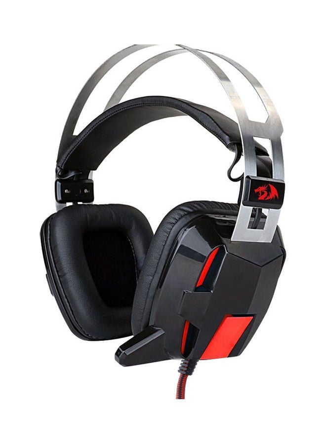 REDRAGON Lagopamutus USB Wired Surround Sound Stereo Headset Black/Red  - Image 1