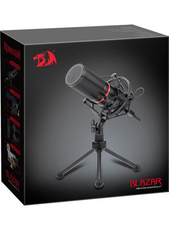 REDRAGON USB Gaming Stream Microphone - 16mm Big Condenser - Direction Unidirectional - Full Metal  - Image 1