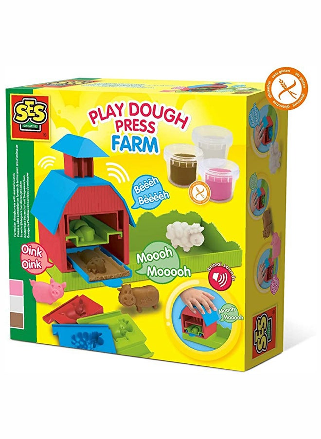 Ses 4-Piece Farm Clay Press With Animal Sounds - Image 1