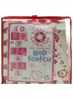 15-Piece Hop Scotch Soft Floor Puzzle Mat 12x12inch