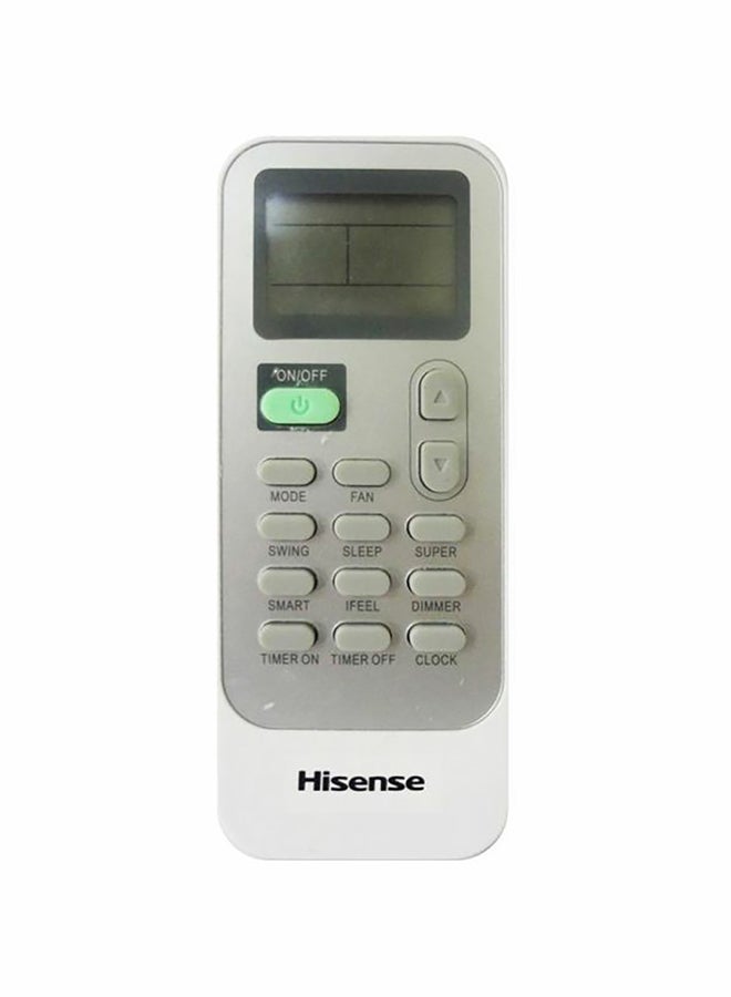 هايسنس جهاز تحكم عن بتصميم يناسب العديد من مكيفات الهواء أبيض/رمادي