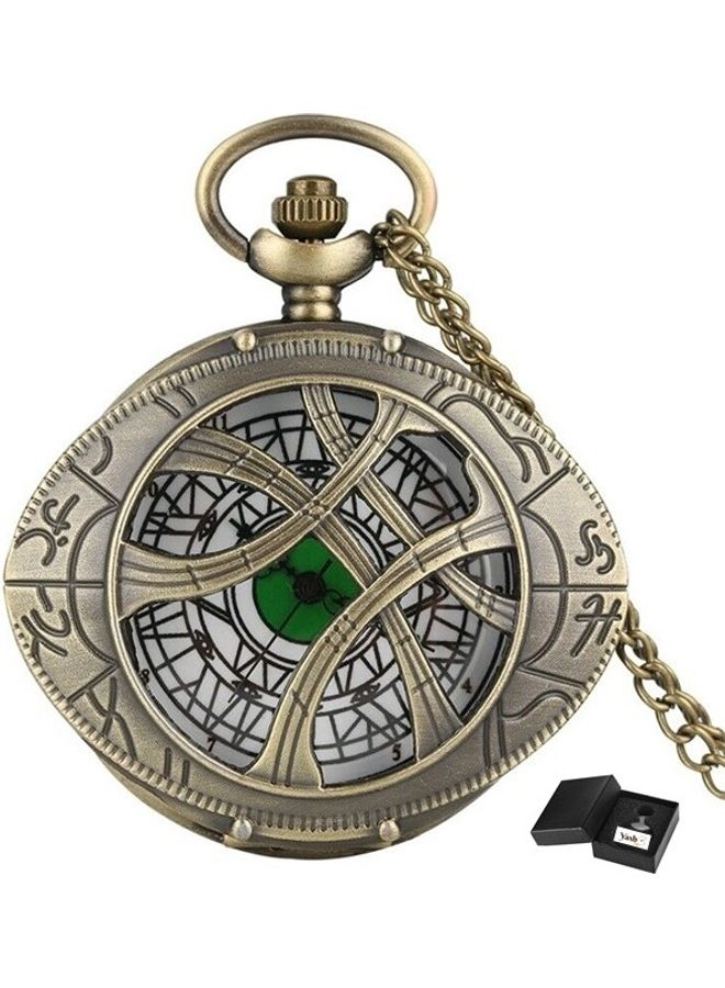 YASH - Doctor Strange Eye Of Agamotto Themed Analog Pocket Watch - Image 1