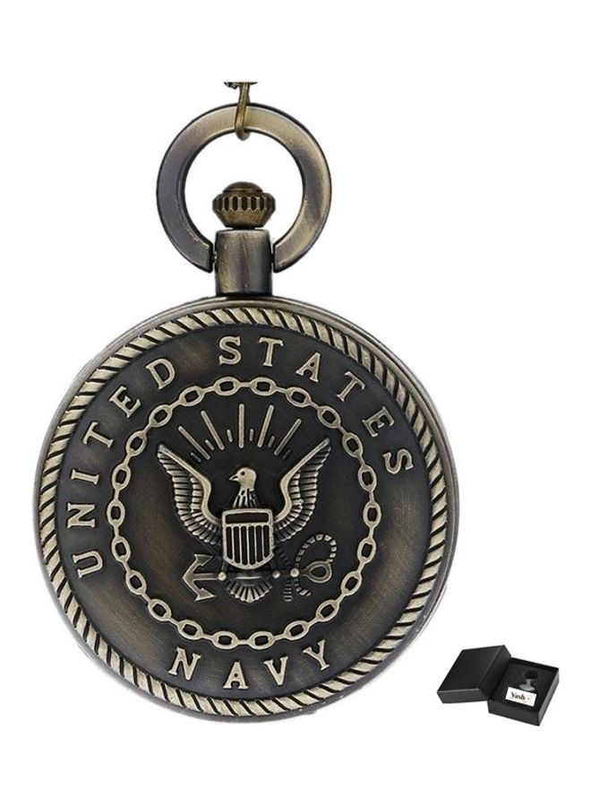ياش ساعة جيب بعقارب بتصميم القوات البحرية الأمريكية unisex - Image 1