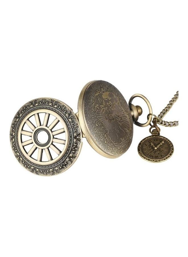 Roman Wheel Themed Analog Pocket Watch - v1611644077/N43975138A_3