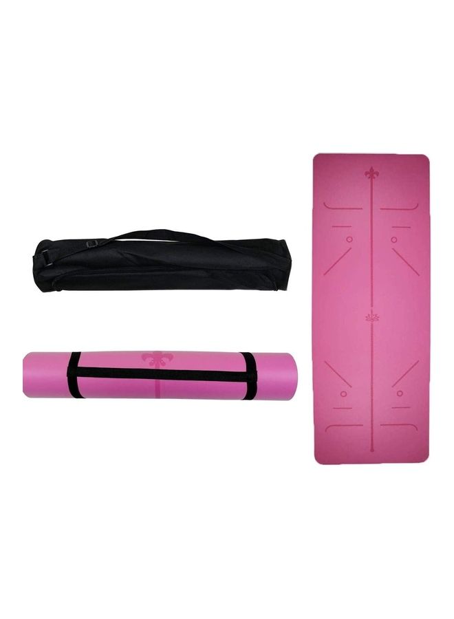 لاش بساط يوغا مع حقيبة وحزام للحمل. 183x68x0.6سم - Image 1