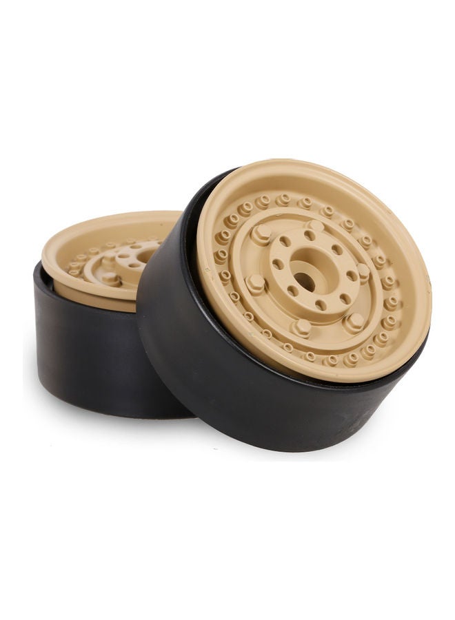 2-Piece Metal Wheel Hub Rim Beadlock for 1/10 RC Crawler Car 15.5x3.5x7.5cm  - Image 1