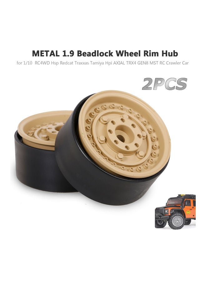 2-Piece Metal Wheel Hub Rim Beadlock for 1/10 RC Crawler Car 15.5x3.5x7.5cm  - Image 5