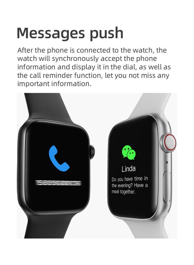 Global Version X8 Full Touch Screen Smartwatch Compatible With Android iOS Phone White  - Image 2