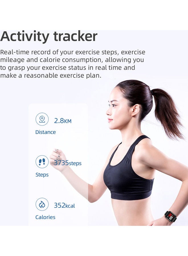 Global Version X8 Full Touch Screen Smartwatch Compatible With Android iOS Phone White  - Image 4