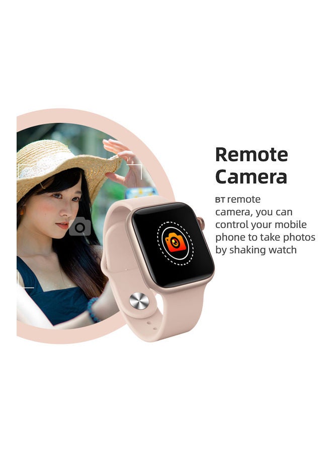 Global Version X8 Full Touch Screen Smartwatch Compatible With Android iOS Phones Rose Gold  - Image 3