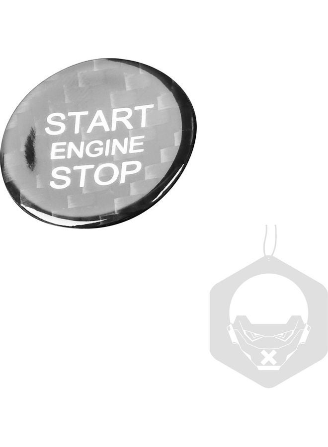 Carbon Fibre Protector Car Engine Start Stop Switch Button Sticker For Audi A3 A4 A5 A6 C5 C6 Q5 Q7 S3 S6 S7
