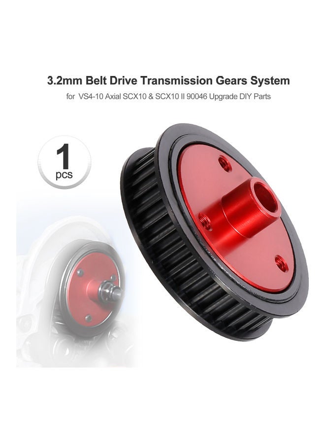 3.2mm Belt Drive Transmission Gears System Compatible With VS4-10 Axial SCX10 & SCX10 II 90046 RC Car Crawler Upgrade DIY Parts 10x1.5x7cm  - Image 4