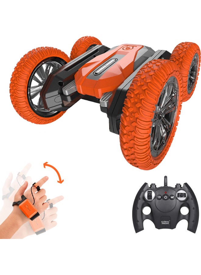GD99 2.4G 360° Rotation Double-Sided Driving RC Crawler Stunt Car With LED Light And Music 27x9.5x17.5cm - Image 1