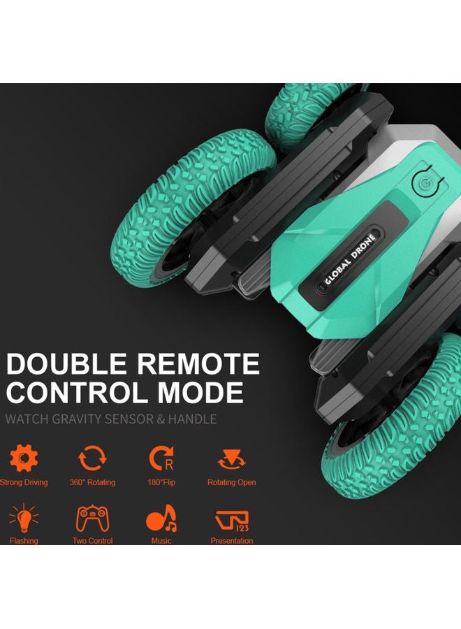 GD99 2.4G 360° Rotation Double-Sided Driving RC Crawler Stunt Car With LED Light And Music 27x9.5x17.5cm - Image 2