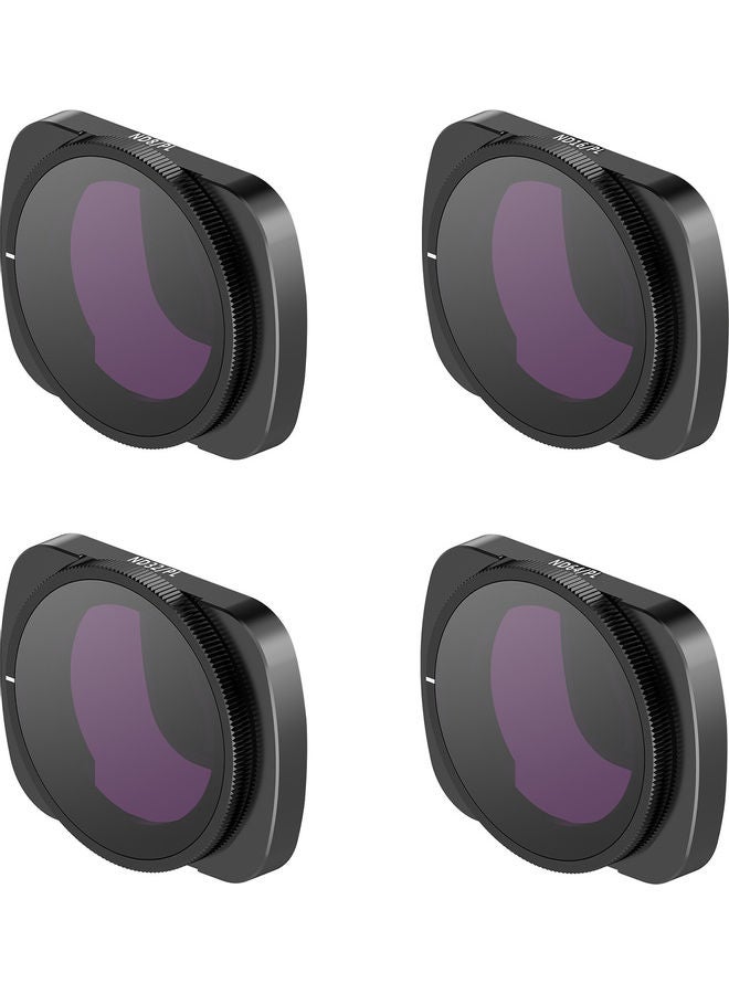 4-Piece Magnetic Lens Filter Kit For DJI Pocket 2 6.8x2x6.8cm  - Image 1