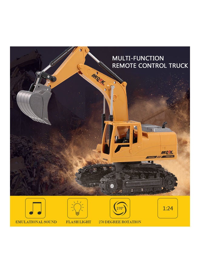 جرار حفارة مصنوع من خليط معدني مصبوب بجهاز تحكم عن بعد 30.5x12x22.5سم - Image 1