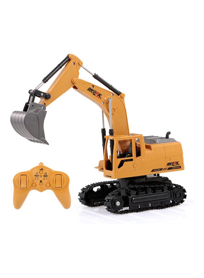 جرار حفارة مصنوع من خليط معدني مصبوب بجهاز تحكم عن بعد 30.5x12x22.5سم - Image 5