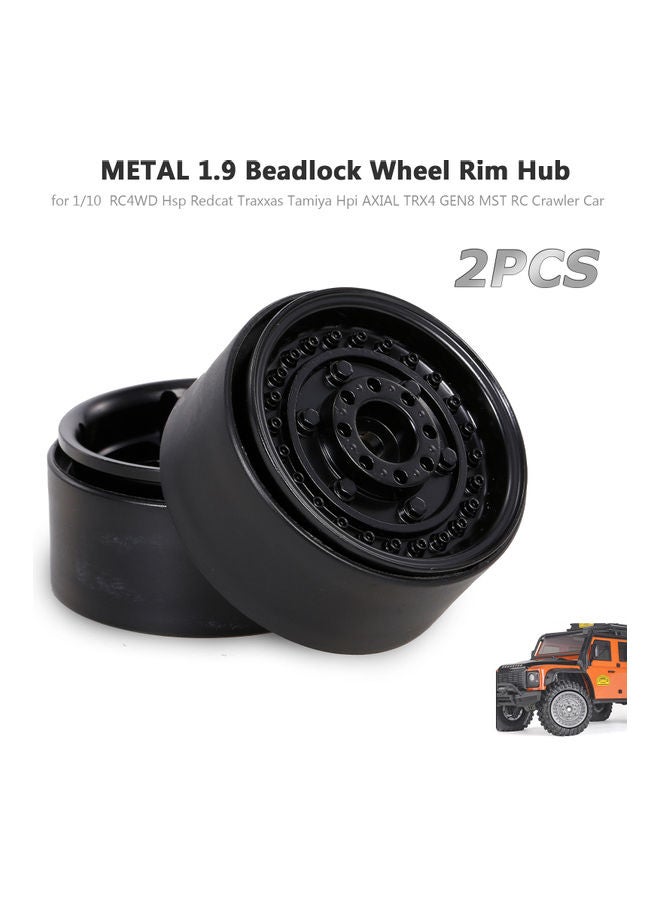 2 piece Wheel Hub Rim Beadlock for 1/10 RC Crawler Car Set 15.5x3.5x7.5cm  - Image 2