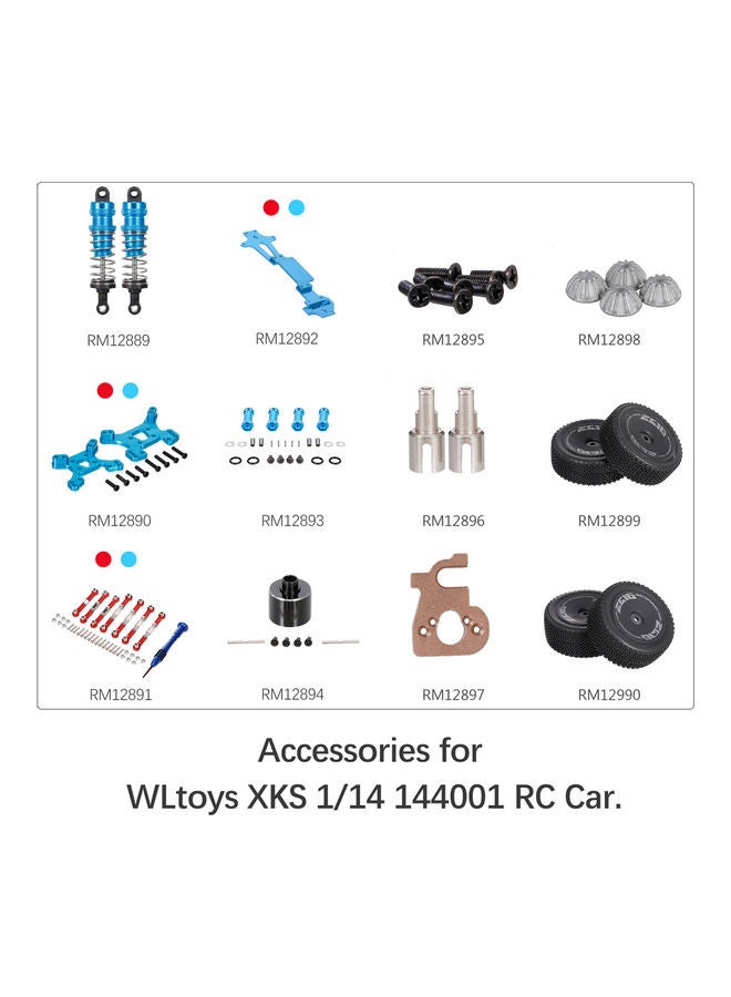 WLtoys 2-Piece Rear Wheels for 1/14 144001 RC Car 17.5x3.5x12cm  - Image 3