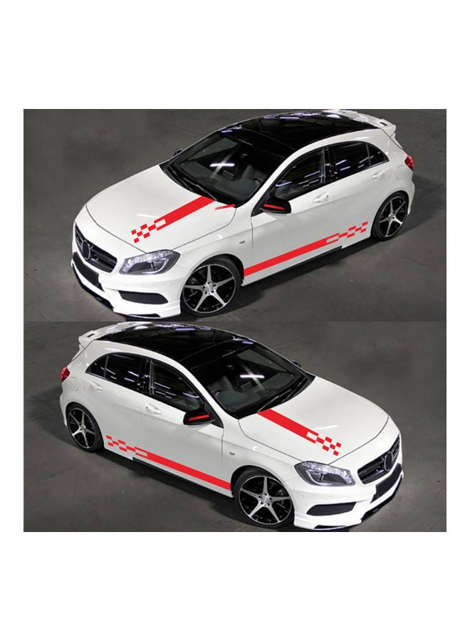 Generic 5-Piece Car Side Door Body Hood Rearview Mirror Decal Stripes Sticker - Image 4