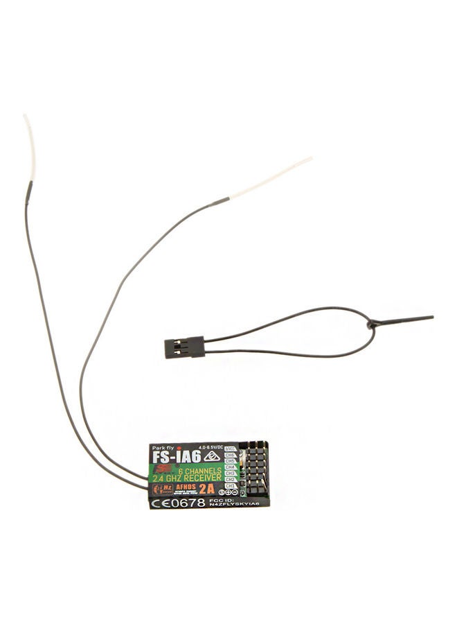 Flysky - 6 Channel Remote Control Receiver With Double Antenna 5x2x3cm - Image 1