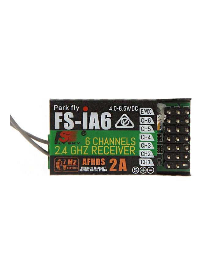 Flysky - 6 Channel Remote Control Receiver With Double Antenna 5x2x3cm - Image 1