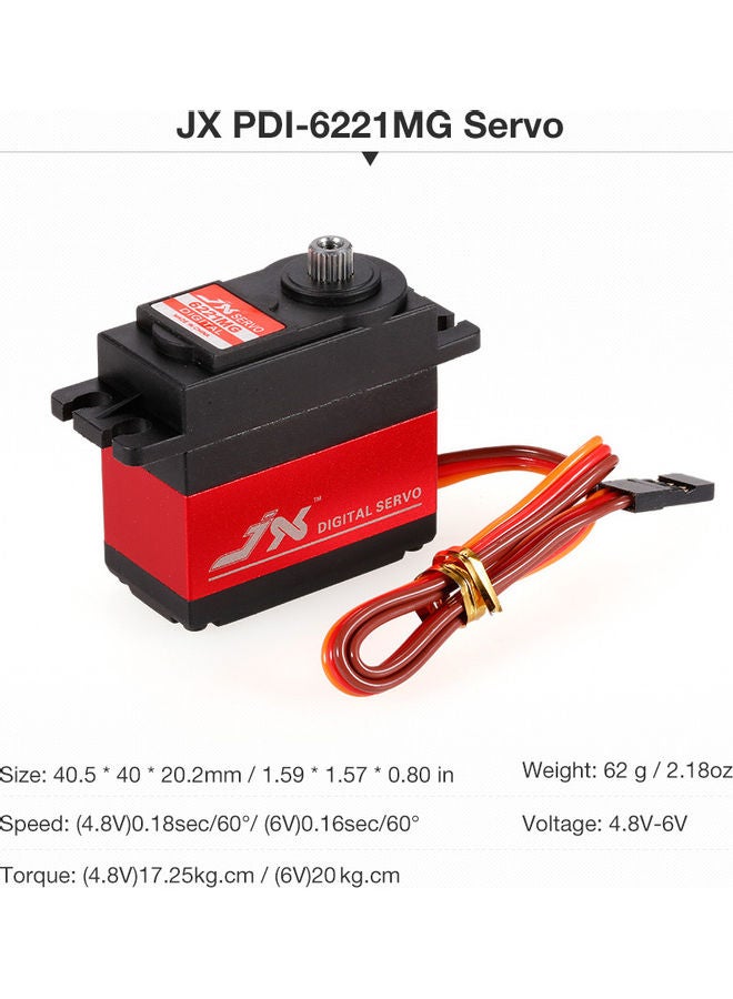 JX Metal Gear Digital Servo Case For Car - Image 4