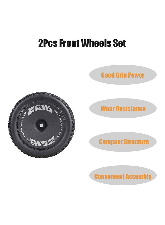 WLtoys 2-Piece Plastic Front Wheels For 1/14 144001 RC Car Tires Parts 17.5x3.5x12cm  - Image 4