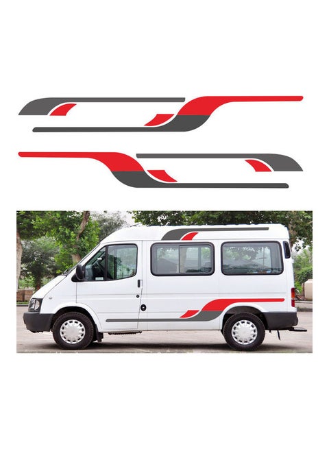 2-Piece Graphic Car Body Sticker