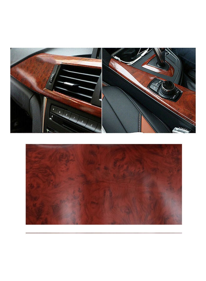 Generic - Glossy Wood Grain Texture Car Interior Vinyl Wrap Sticker - Image 1