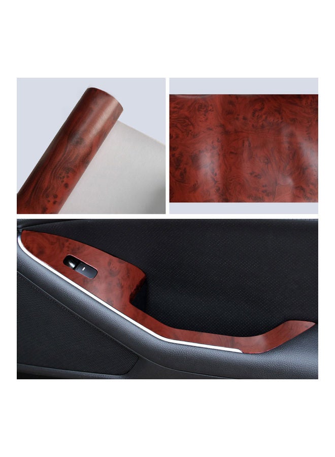 Generic - Glossy Wood Grain Texture Car Interior Vinyl Wrap Sticker - Image 1