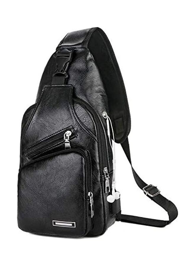 Outdoor Sports Casual Messenger Bag Black  - Image 1