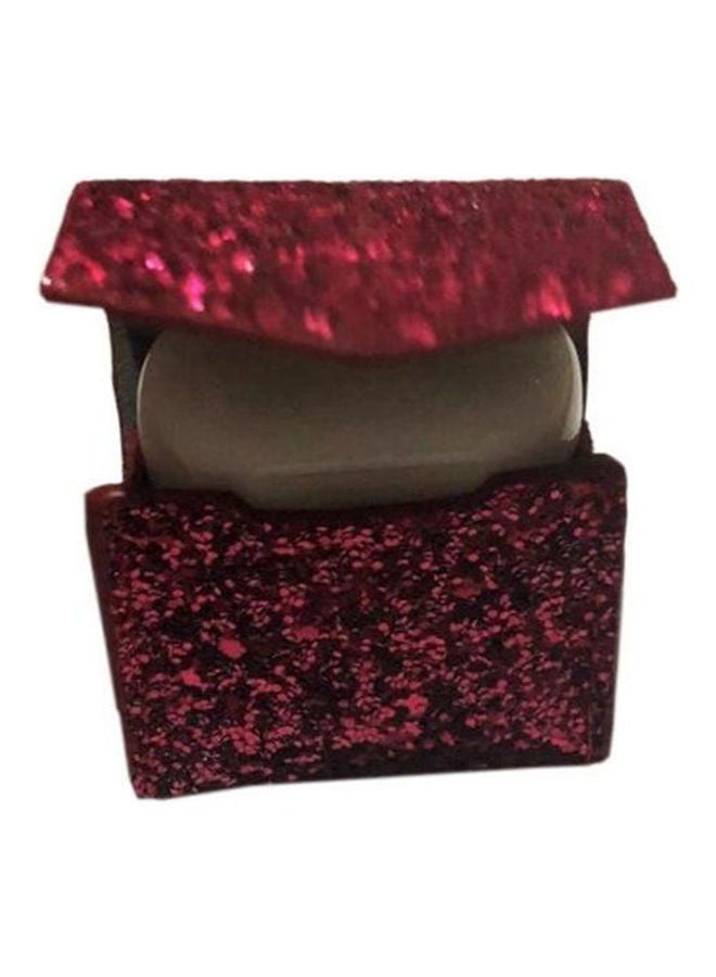 Generic - Leather Cover With Anti-lost Keychain Glitter Sparkle Leather Sleeve Skins Case For Apple AirPods Wireless Earphone Red - Image 1