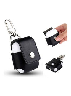 Protective Leather Case Cover For Apple AirPods Black